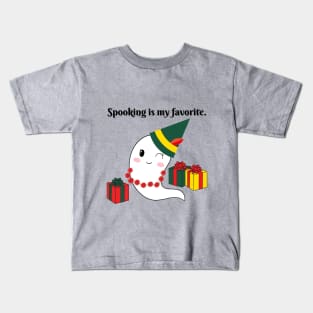 Spooking is my favorite Holiday Winter Ghost Kids T-Shirt